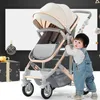 Kinderwagen# neuer Baby Kinderwagen in 1/3 in 1 hoher Landschaftswagen Liedriging Babywagen Faltbar