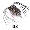 BAITS LURS 1 PCS Nouveau style 4.45cm5g Frog Lere Bât de tube mou pêche en plastique avec crochets Top Water Ray Artificiel 3D Eyes Drop Dev Dhtkw