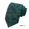 Nekbanden mode -accessoires polyester jacquard bloem patroon mannen zakelijk mannelijke stropdas jurk cadeau 8cm drop levering dh5al