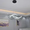 Ljuskronor designar modern ljuskrona AC90-260V heminredning ledd för matsal kök barbutik hängande belysning