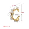 Charm Zhukou Perle Ohrmanschette Modelclip an Ohrringen für Frauen anmutige falsche Piercearrings Freundschaftsgeschenk Schmuck Großhandel VE677 J230817