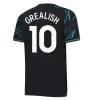 2023 2024 Haaland Soccer Jerseys de Bruyne Mans Cities Grealish Kovacic Foden Ferran 23/24 Мужская детская футбольная рубашка Форма Родриго Дж. Альварес