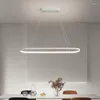 Ljuskronor 1200 mm vit/svart modern LED -ljuskronor för matsal bar butik kök hem dekor nordisk minimalism tak