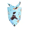 Dog Apparel Puppy Pet Bandana Colar Collar Trey Bow Algodão mais elegante FY5981 AU17