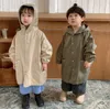 Jacken 2023 Großhandel Girls Jungen mit Kapuze-Mantel Herbst Baumwolle Vollhülse Kinderjacke 1-7 Jahre A614