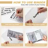 Filing Supplies Budget Binder Cash Envelopes for Budgeting Money Organizer with Marble 6Ring Saving 230816