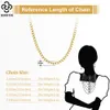 Pendant Necklaces Rinntin m Solid 925 Sterling Silver Italian Diamond Cut Cuban Link Chain Necklace for Women Men Fashion Jewelry SC60 230817