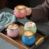Tasses 250 ml de fût rétro en céramique Espresso tasse de café maison kung fu conception de conception créative latte 230817