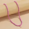 Hanger kettingen mode handgemaakte veelkleurige zaad kralen ketting voor vrouwen zoete hart hangers ketting