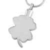 Kedjor Lucky Clover Cremation Urn Pendant Necklace Women Memorial Ash Keepsake