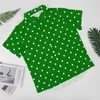 Casual shirts voor heren Wit Polka Dot Holiday Polkadot Christmas Green Beach Shirt Hawaii Cool Blouses Male print plus maat 4xl