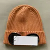 Модная роскошная вязаная шляпа дизайнер Beanie C P бренд ребристый линз шерстяная шляпа мужская и женская смешанная шляпа