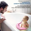 Badkarplatser utan slip baby shower stol med ryggstöd och sugkopp baby stabil duschstol barn duschtillbehör Z230817