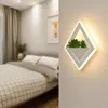 Lampe murale (WECUS) Plant d'art Light Simple Modern Bedside Creative Personality Aisle Living Room Corridor