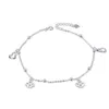 アンクレットドロップ配達2021 Miqiao Bracelet Ankle Women 925 Sterling sier Foot Bodyチェーン