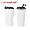 Sublimation Tasse de café 16oz avec couvercle de sport à vis