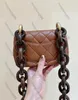 10A مرآة الجودة Digners Mini Flap Brown Bag 18cm Lamens Lamb Equilted Luxurys Luxurys Luxurys Wenge Wood Chain Bags Crossbody Black Counter Chip Bag مع Box0FH4