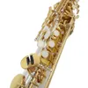 Japan varumärke S-9930 (W030) Sopran Saxofon Antik kopparhög G-nyckel med alla tillbehör snabba frakt