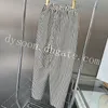 여성 바지 스트라이프 스타일 소프트 텍스처 크기 SML 바지 먼지 가방