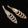 Dangle Earrings Arrival Crystal Drop Diamante Bridal Rhinestone Wedding Chandelier Jewelry JE27