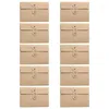 Embrulhado de presente 10pcs kraft papel envelope string de fechamento documento envelopes lindas artesanato