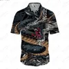 Camisas casuais masculinas 2023 Design Sense Pattern Pattern