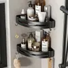 Badrumshyllor Nodrill Corner Shelf Dusch Storage Rack Holder Toalett Shampoo Organizer Tillbehör 230817