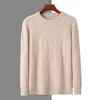 Camisolas masculinos MVLYFLRT 2023 Rouno Round Pesh Diamond Twisted Mink Cashmere Sweater micota