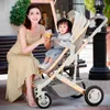 Poussettes # Nouvelle poussette pour bébé en 1/3 dans 1 poussette de paysage haut de paysage allongé Carriage Pollable Poussette bébé Bassinet Carriage R230817