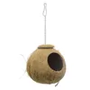 Other Bird Supplies 1PCS Parrot Toy Coconut Shell Bird's Nest Hamster Weasel Breeding Tiger Skin Toys