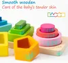 Sportspielzeug Montessori Holz für Kinder Holzsorting Stapeling Baby Kleinkinder Bildungsform Farbe Sortierer Vorschule Geschenke 230816