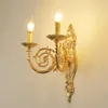 ウォールランプ亜鉛合金キャンドルライトスモールLEDベッドルームベッドサイドスコニースヨーロッパの贅沢ヴィラエルコリドー装飾照明器具