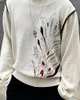 Бренд Kiko вязаный Jummper Women высококачественный рисунок с узорчатой ​​вязаной рубашкой.