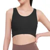 Yoga Outfit Women's Bra Solid Color High Elasticity Thread Fixed Chest Pad H Shaped Sports Morning Running Gym Park