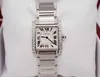 Luxury Watches Ct Swiss Made Watches Ct Tank Franaise 25mm Custom 3ct Diamond Bezel and Band White Dial Watch