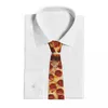 Bow Ties Pepperoni Pizza Pattern Starties Unisex Polyester 8 cm Tortilla Cuello Corbata Accesorios de seda Seda Gravatas Fiesta de bodas