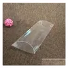 Enveloppe-cadeau 10 tailles 50pcs 2.8x7x19.5 cm Clear PVC Shape Box Candy Plastic transparent pour la fête Favoris Package Drop Livraison Hom Oti5J