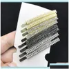 Headbands Jewelry1/12 Pcs Rhinestones Clip For Women Aessories Crystal Clips Girls Barrette Pins Hair Jewelry Headdress Drop Delivery Dhll0