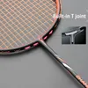 Outros artigos esportivos mais leves 10U 52G 100 raquetes de badminton de fibra de carbono Torda de raquete profissional max tensão 30lbs g4 raquete com sacolas 230816