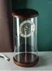 Relojes de mesa creative shallop reloj péndulo decoración aerodinámica invisible sala de estar escritorio de madera sólida