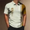 Męska polo koszulka polo męskie letnie krótkie kokosowe odzież kokosowa t-shirt t-shirt unisex lapel zamek błyskawiczny