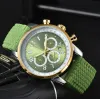 Orologio Cho Cho Mens Quartz Movement Watches 크로노 그래프 손목 시계 슈퍼 빛나는 감시력 가죽 스트랩 고급스러운 남자 시계 선물 아버지