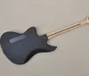 6 dizeler mat siyah elektrikli gitar humbuckers pikapları gül ağacı klavyesi özelleştirilebilir