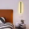Lâmpada de parede Linha de LED moderna 40cm 10W 220V Alumínio acrílico a cabeceira da sala de estar da sala de estar da sala de estar do corredor.