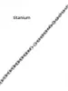 Kedjor Fashion Polished 3mm TA1 Pure Titanium O Link Chain Halsband unisex Anti-allergiska hudvänliga män Kvinnor Halsband