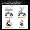 Strollers# Baby Stroller kan gaan zitten en gaan liggen Travel Light Folding High Landscape Carriage Two-Way Shock Absorptie Pasgeboren Baby Stroller R230817