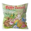 Kuddfodral Hemdekoration Easter Series Printing Polyester Sleeve Cushion Cover är lämplig för sovrums vardagsrum HKD230817