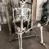 Andere evenementenfeestjes 70cm Halloween Human Skeleton Haunted House Hangende rekwisieten Home Evil Party Decoratie Horror Engere beweegbare Big Skull Decorations 230816