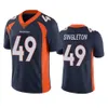 Denver''Broncos''Men 30 Terrell Davis 10 Jerry Jeudy 3 Russell Wilson 2 Patrick Surtain II 28 Latavius Murray Dames Jeugd Marine Custom Vapor Limited Jersey