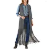 Kamizelki damskie kamizelki zachodnie Trendy Otwórz Front Stylowe Fringe Slevele Bezpiem z lat 70. Hippie z For Cowboy